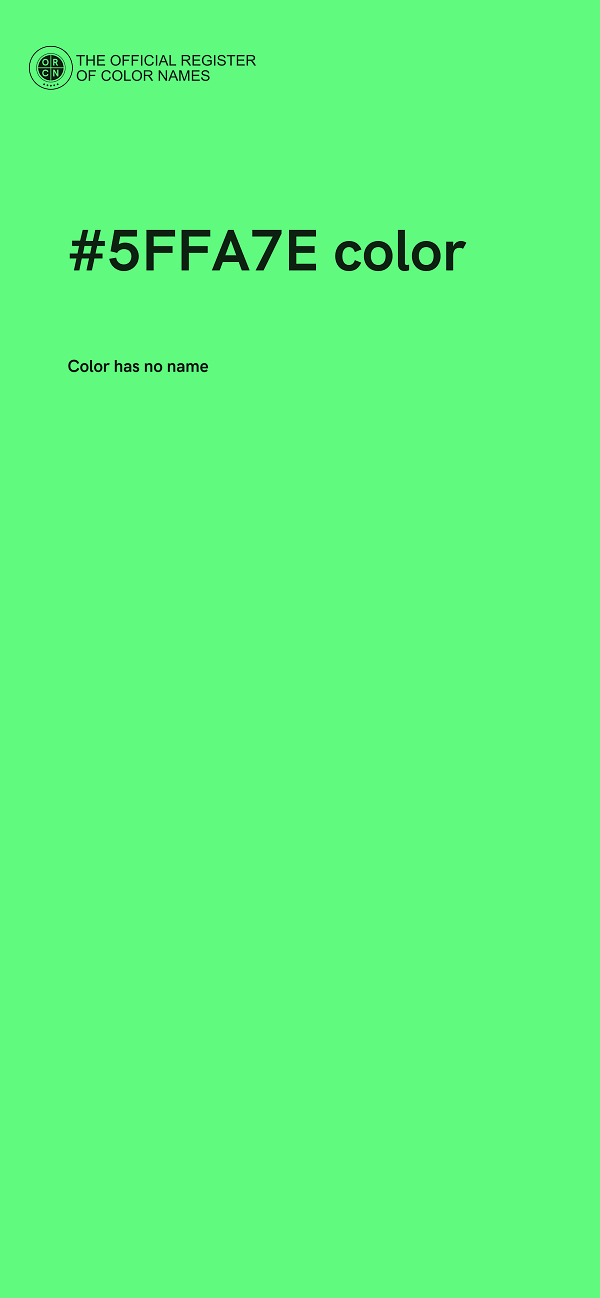 #5FFA7E color image