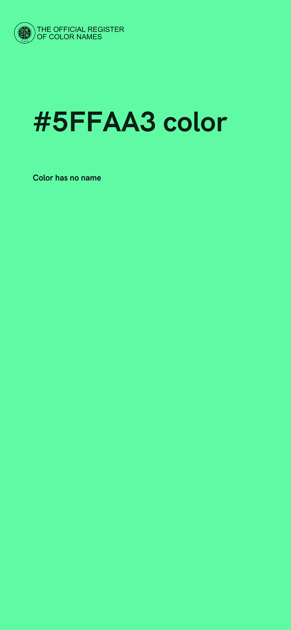 #5FFAA3 color image