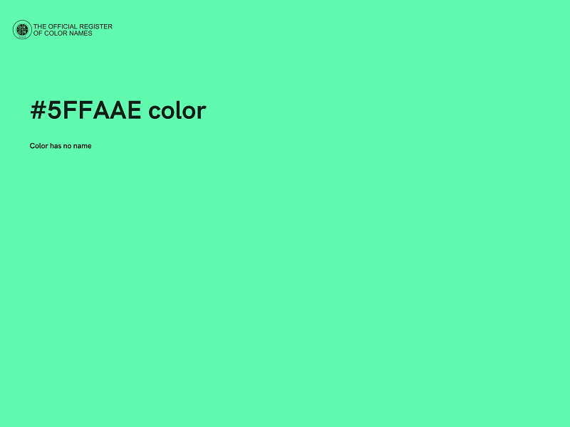 #5FFAAE color image