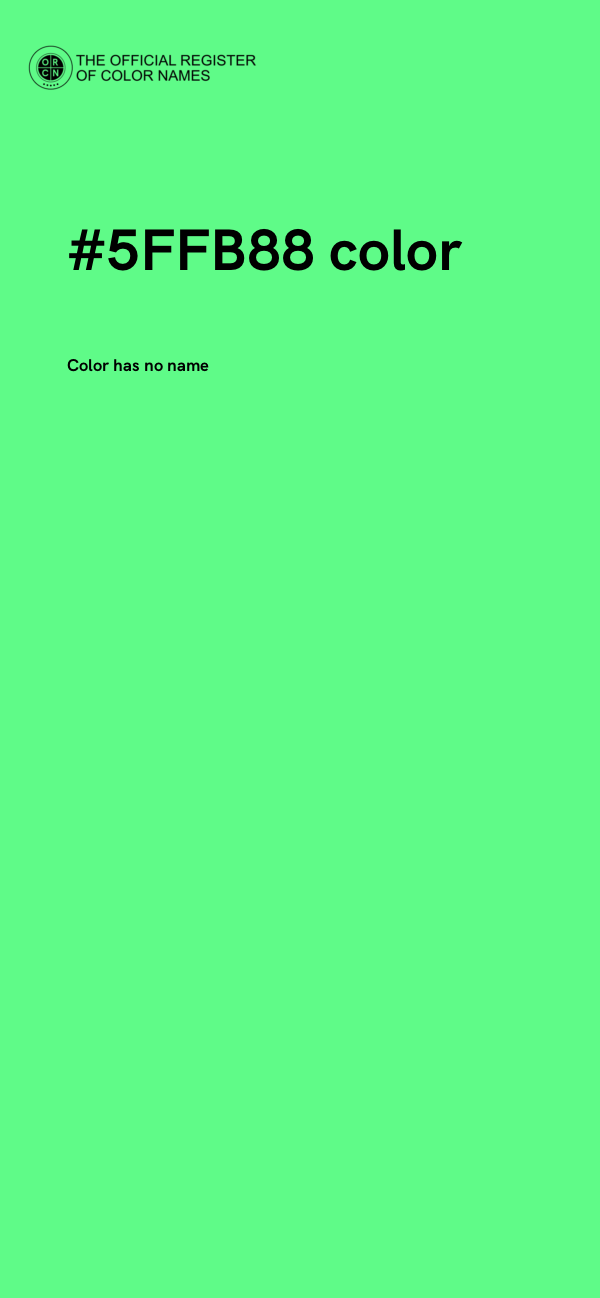#5FFB88 color image