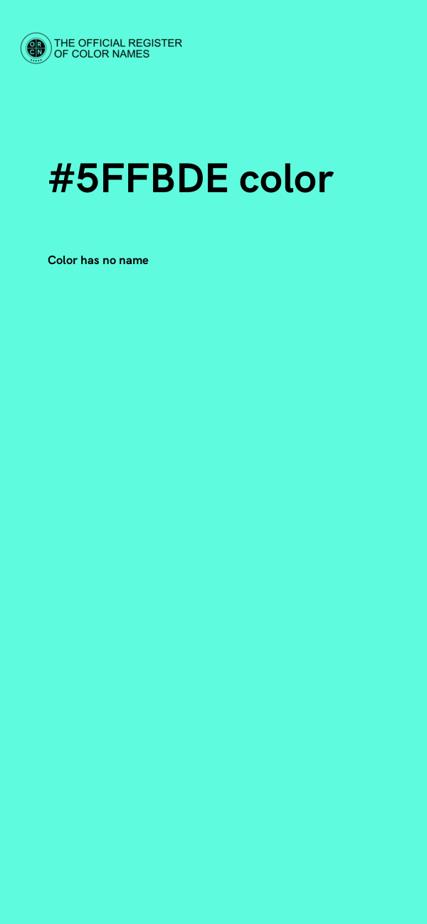 #5FFBDE color image