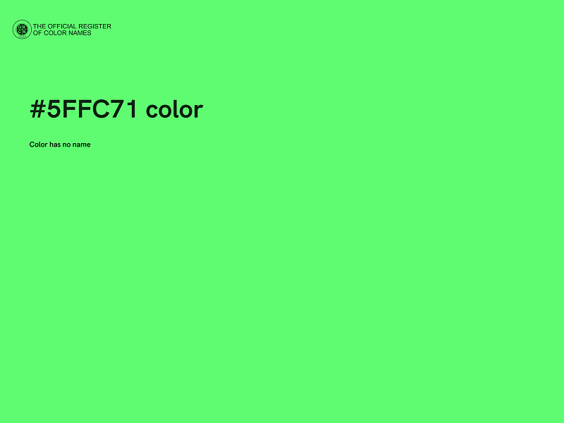 #5FFC71 color image