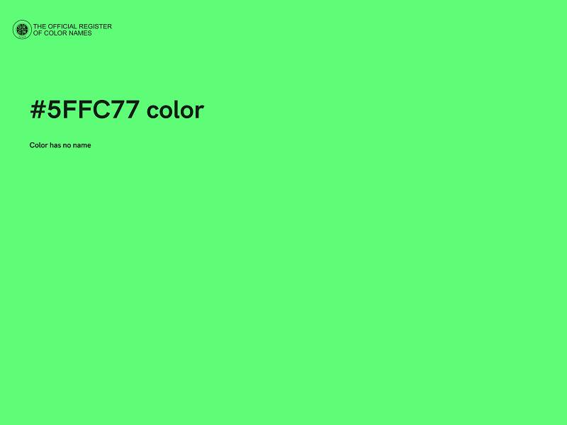 #5FFC77 color image