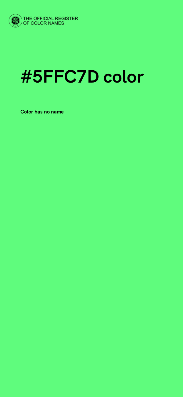 #5FFC7D color image