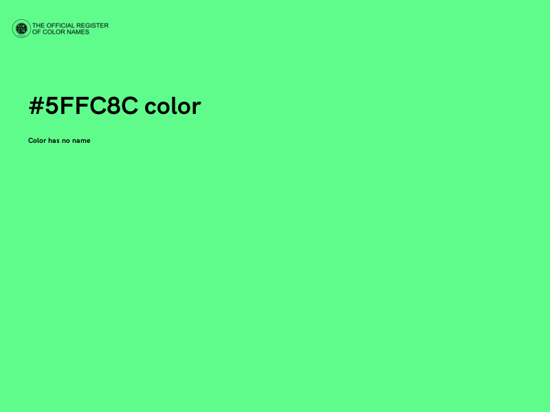 #5FFC8C color image