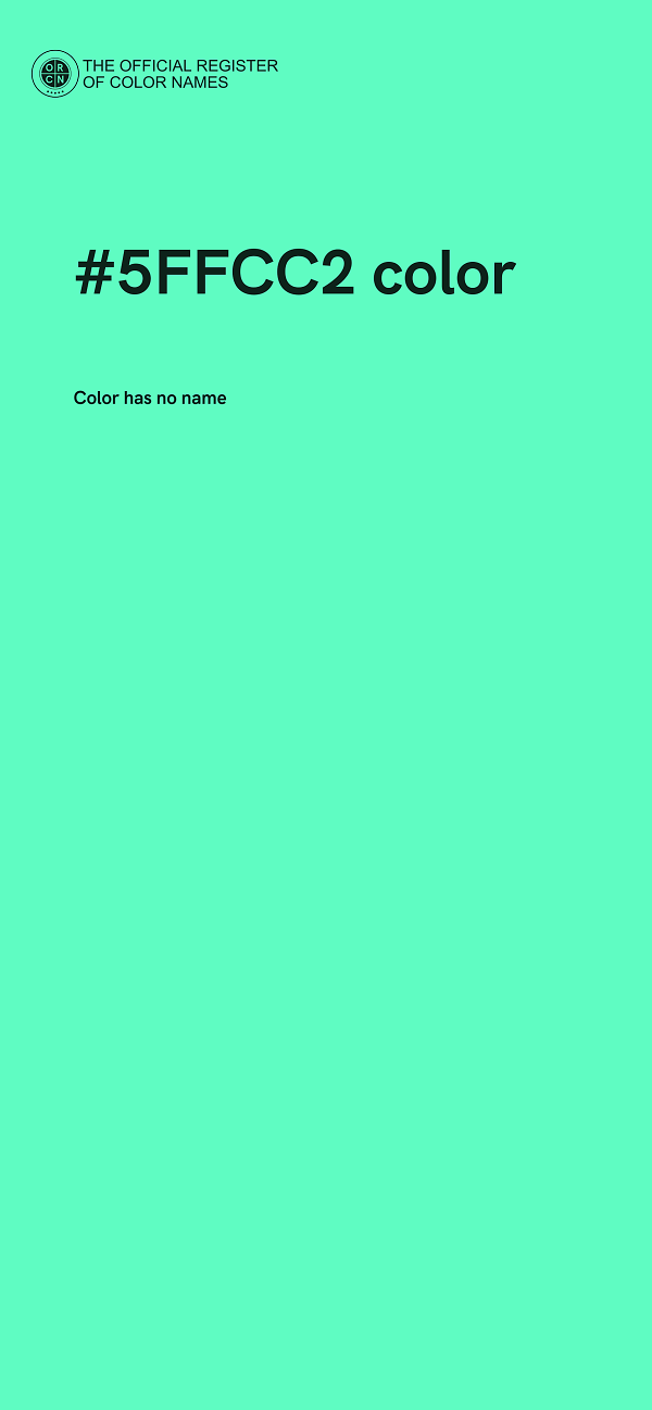 #5FFCC2 color image