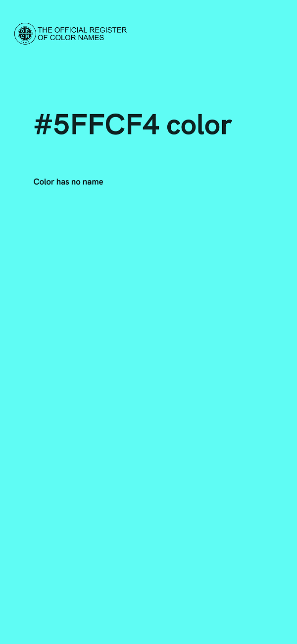 #5FFCF4 color image