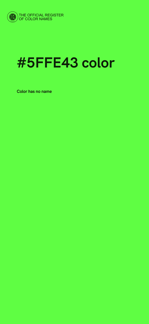 #5FFE43 color image