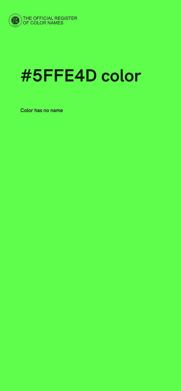 #5FFE4D color image