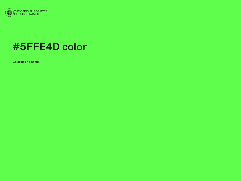 #5FFE4D color image