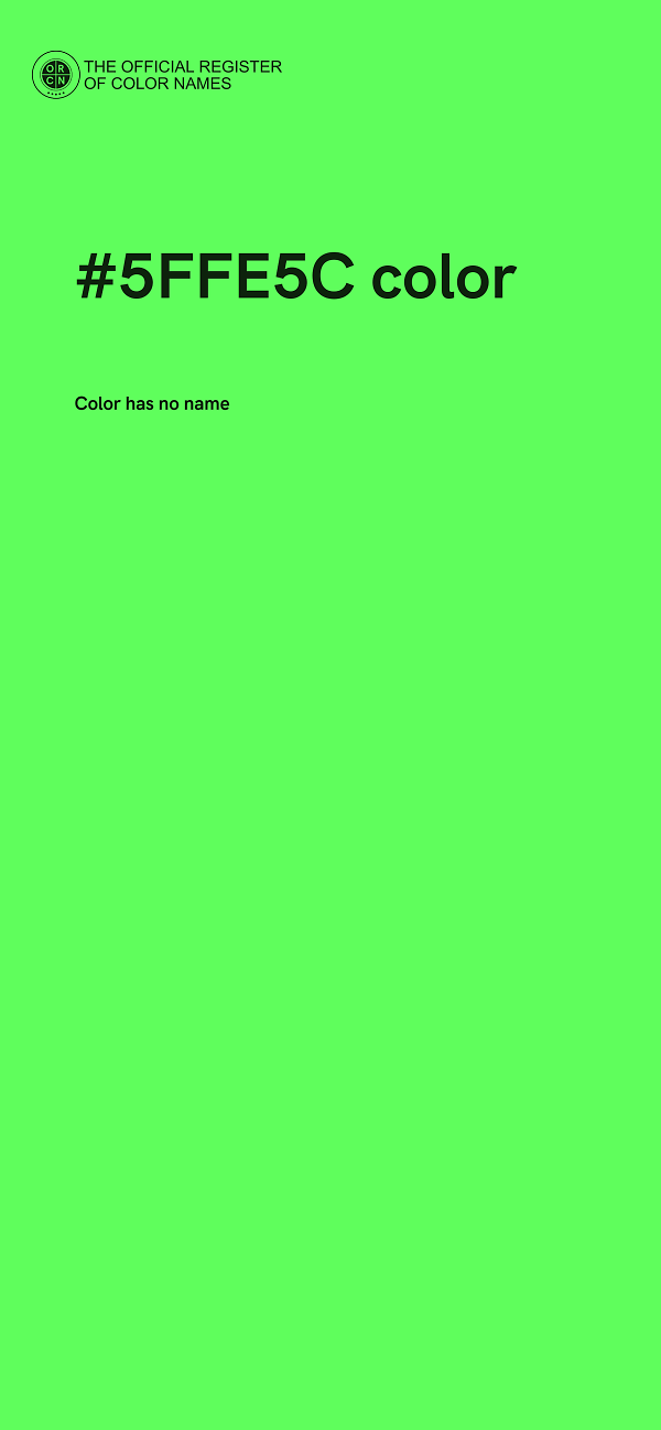 #5FFE5C color image