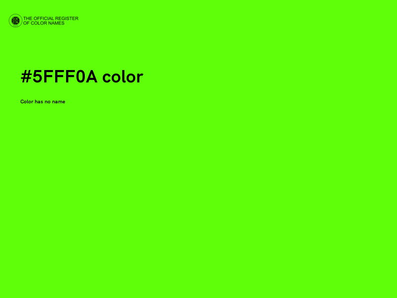 #5FFF0A color image