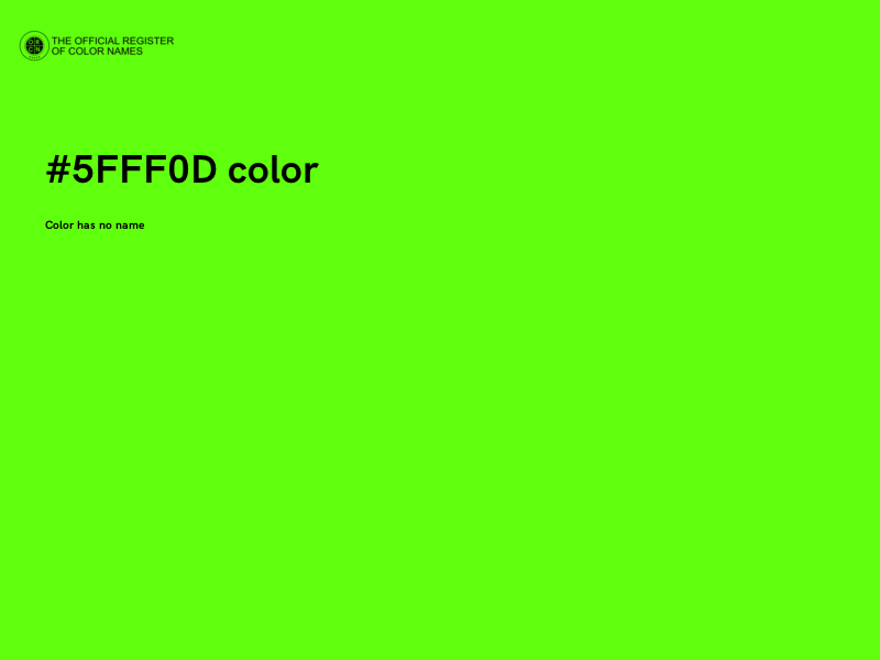 #5FFF0D color image