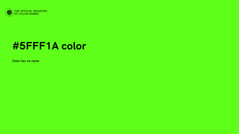 #5FFF1A color image