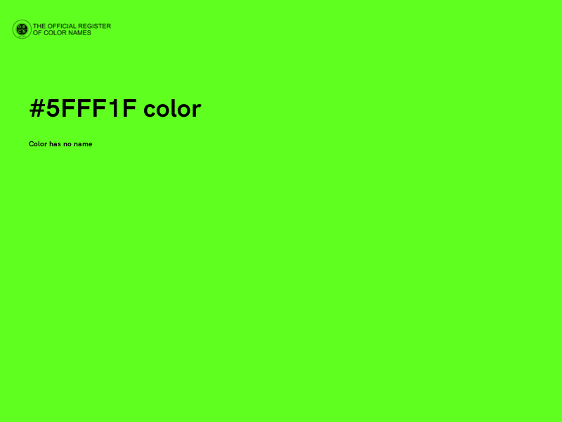 #5FFF1F color image