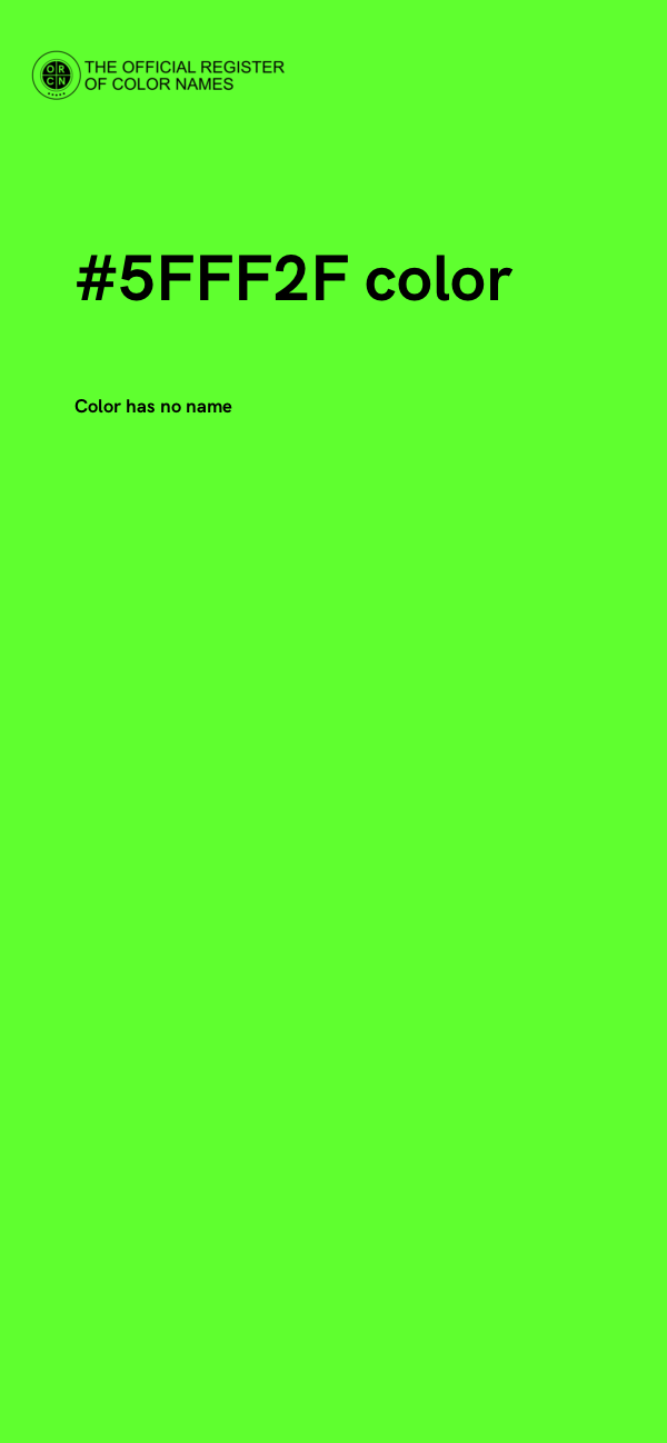 #5FFF2F color image