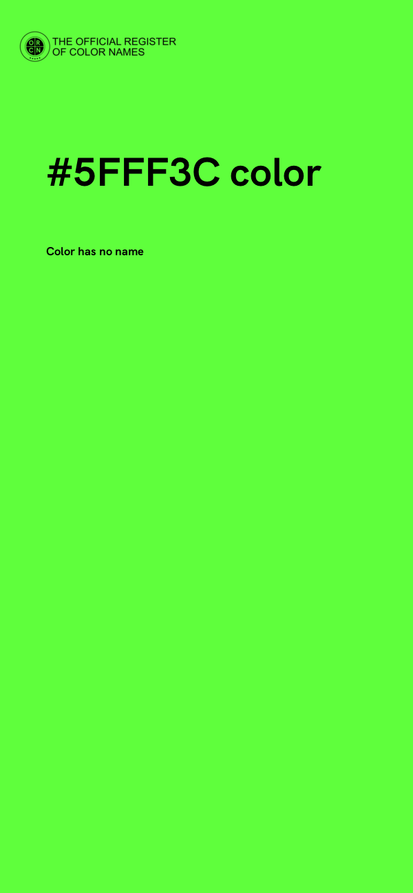 #5FFF3C color image