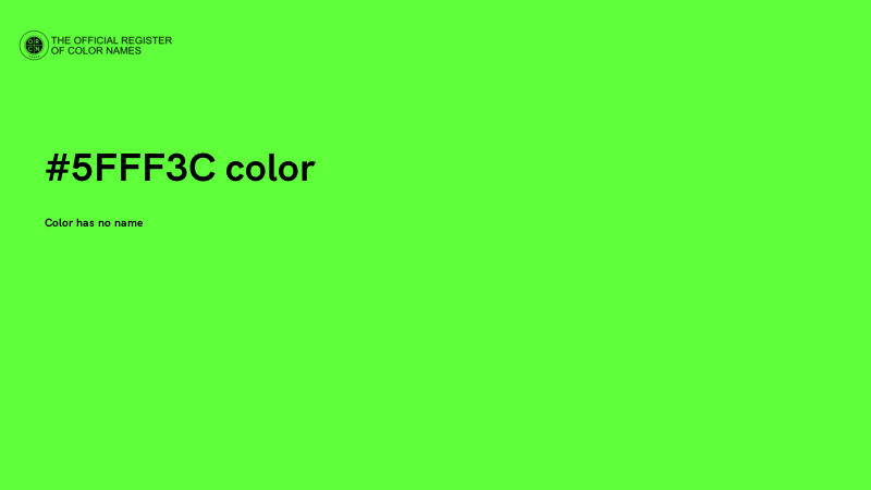 #5FFF3C color image