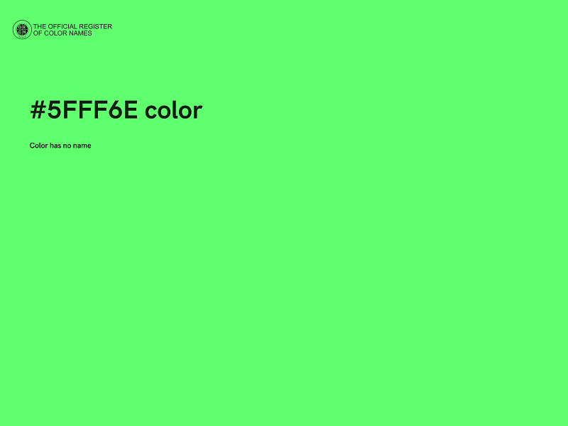 #5FFF6E color image