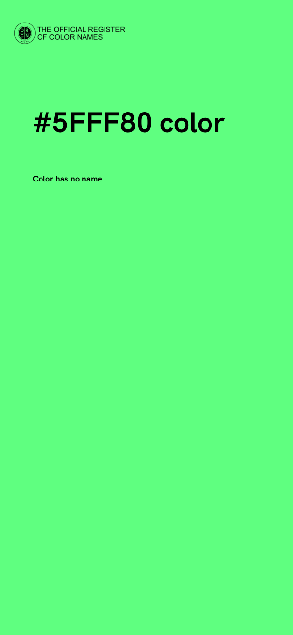 #5FFF80 color image