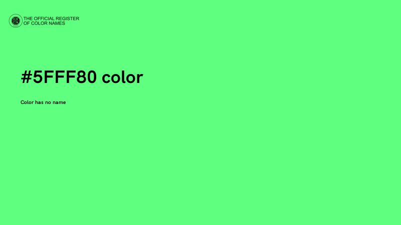 #5FFF80 color image