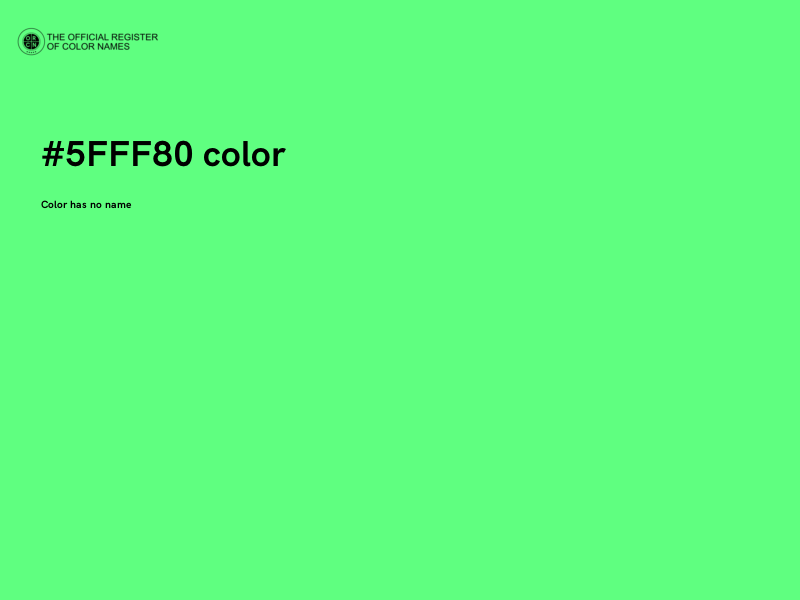 #5FFF80 color image
