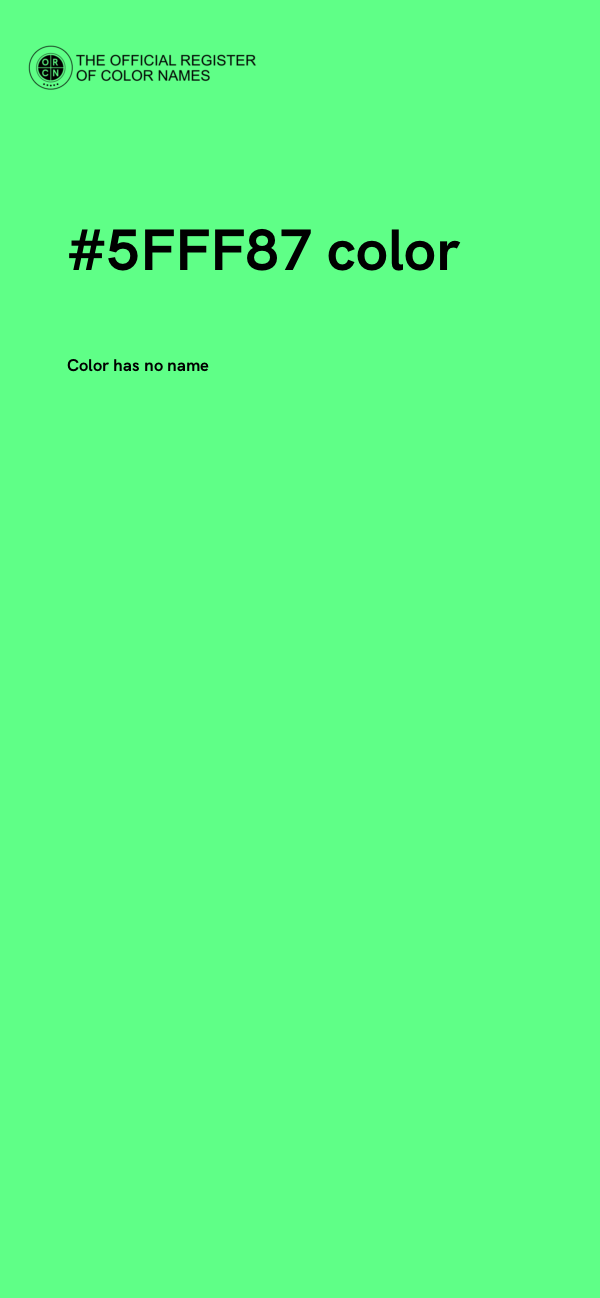 #5FFF87 color image