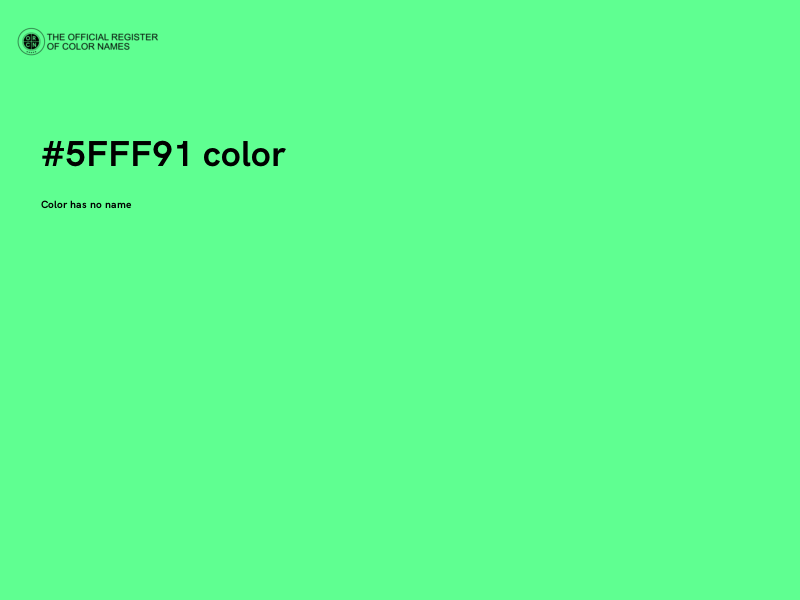 #5FFF91 color image