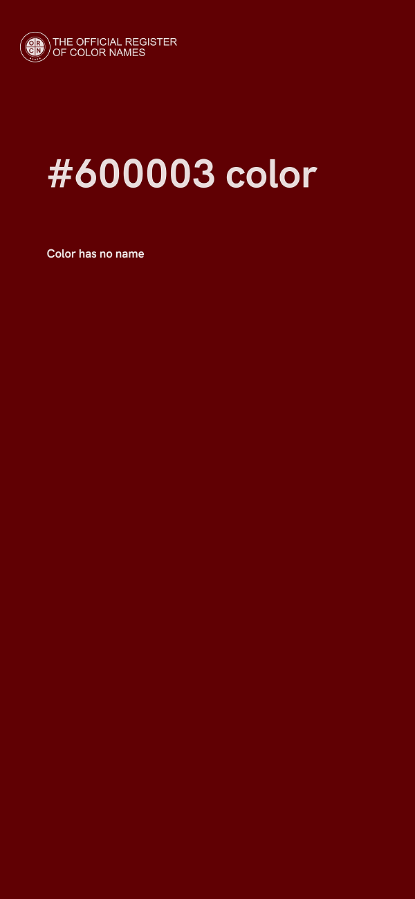 #600003 color image