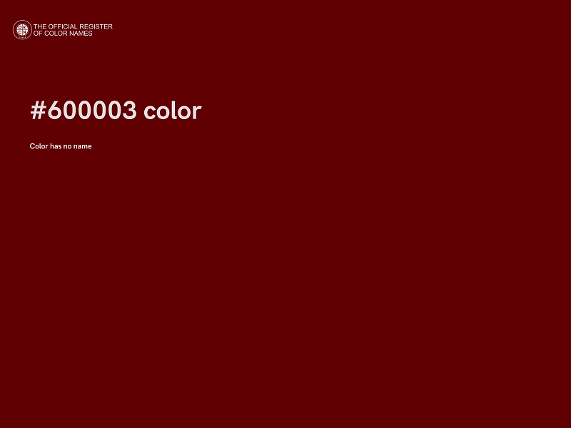 #600003 color image