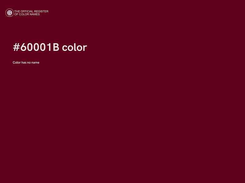 #60001B color image