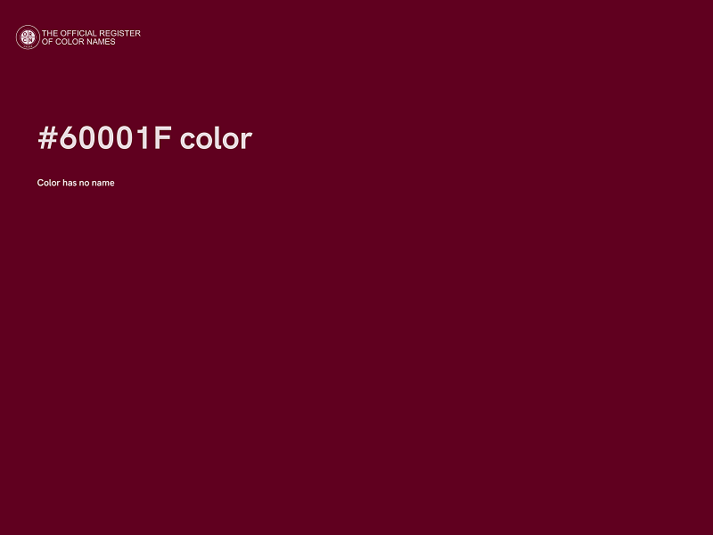 #60001F color image