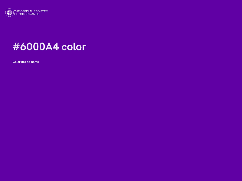 #6000A4 color image