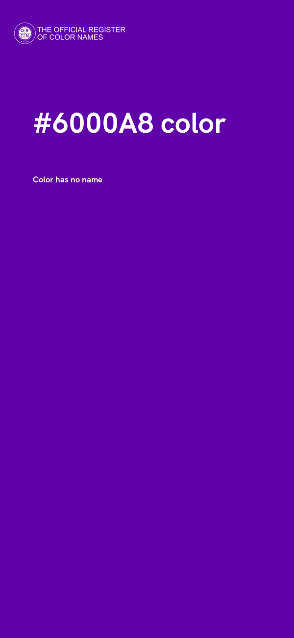 #6000A8 color image
