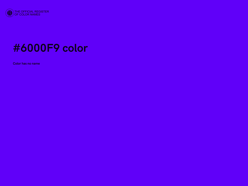 #6000F9 color image