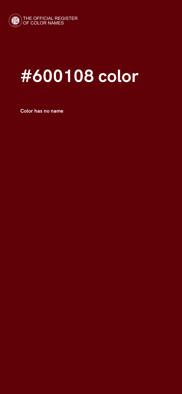 #600108 color image