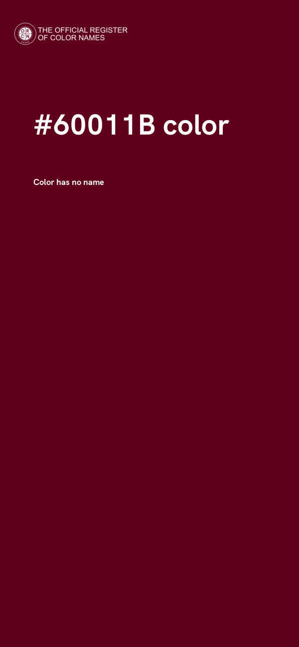 #60011B color image
