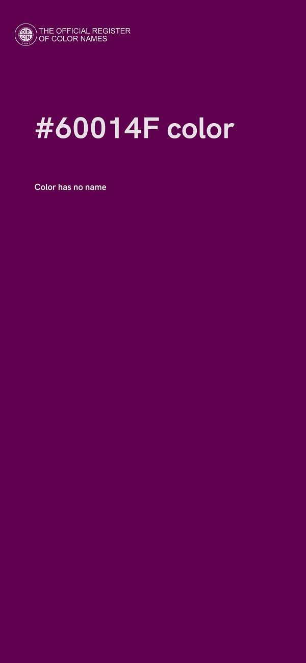 #60014F color image