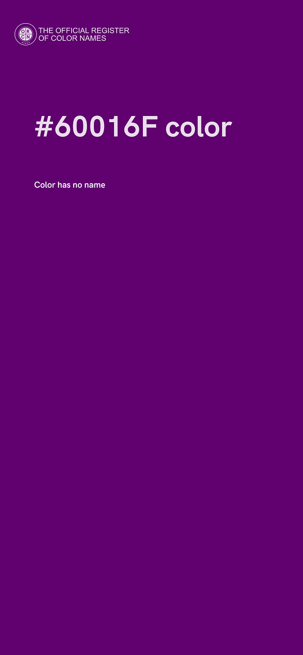 #60016F color image