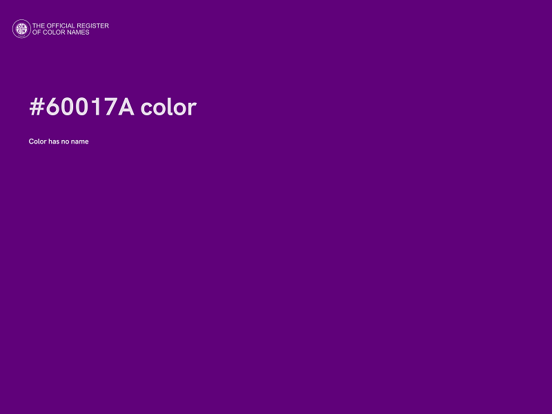 #60017A color image