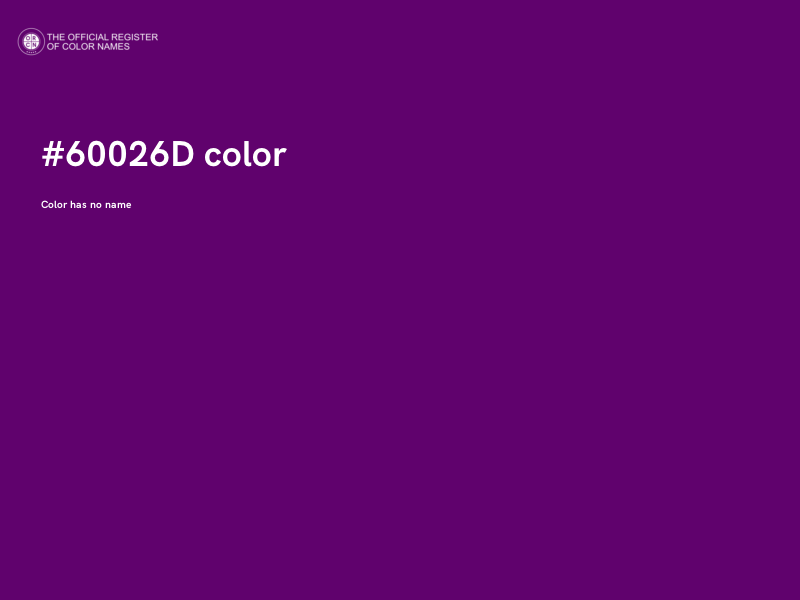 #60026D color image