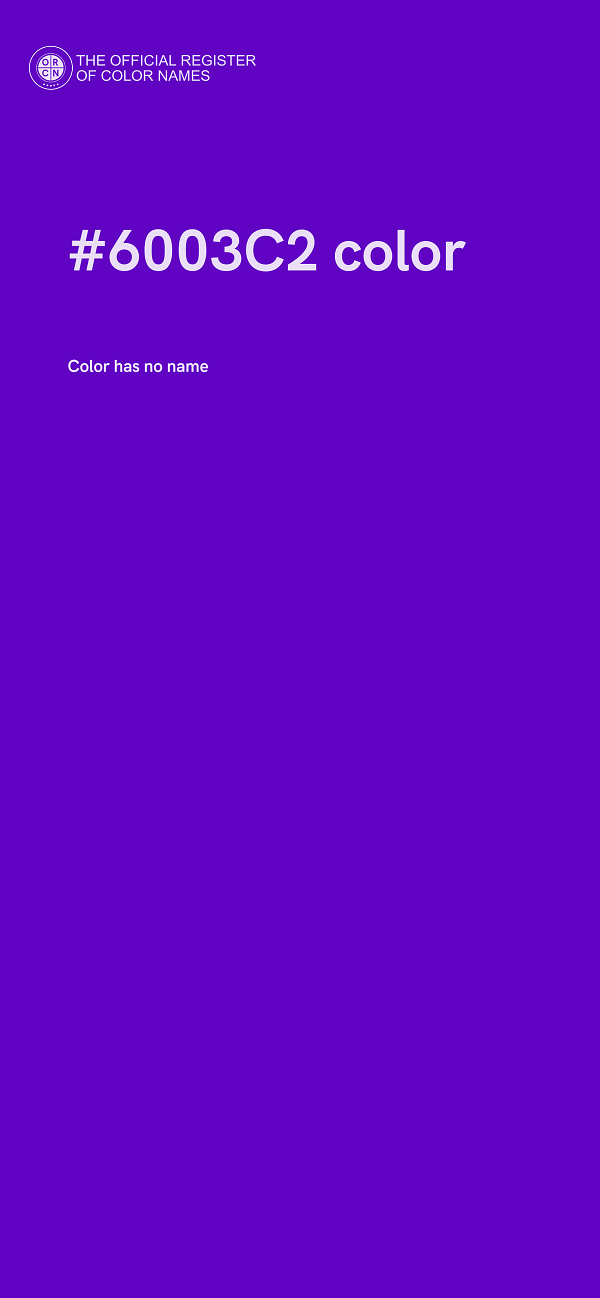 #6003C2 color image