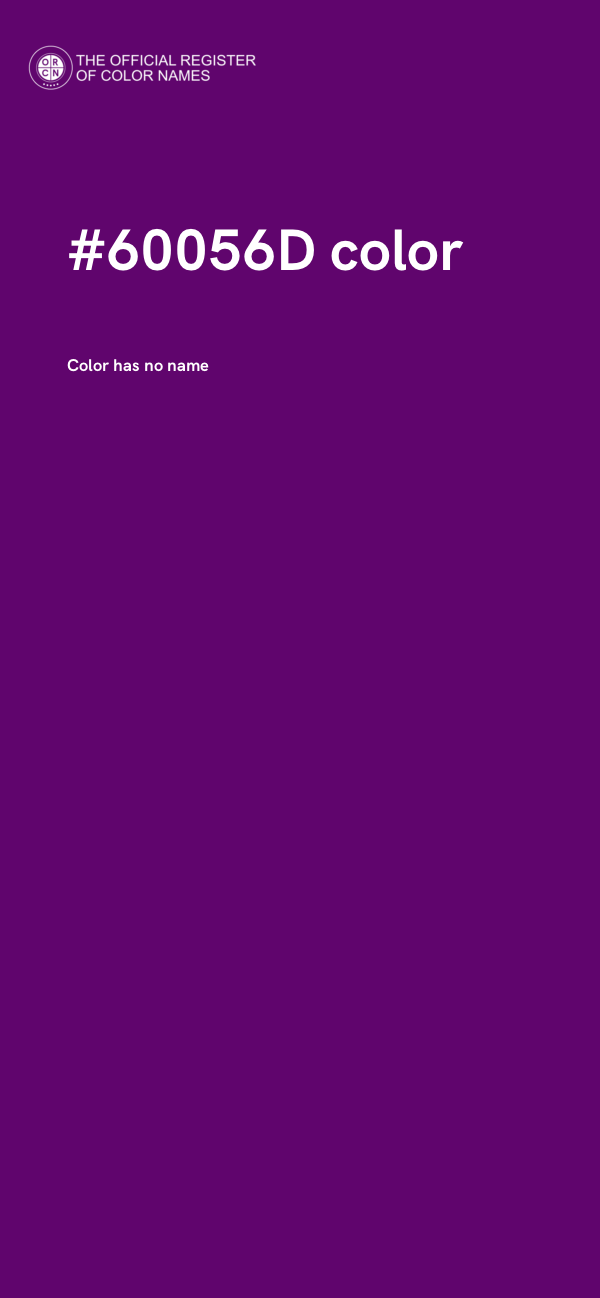 #60056D color image
