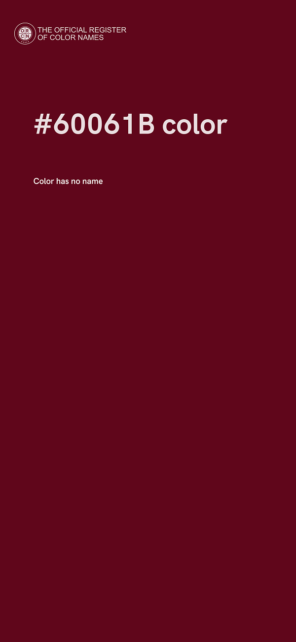 #60061B color image