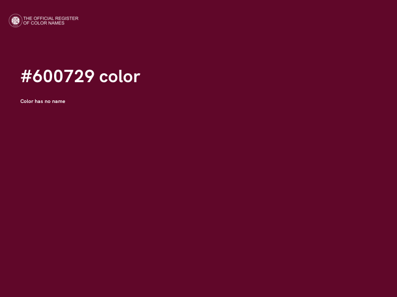 #600729 color image
