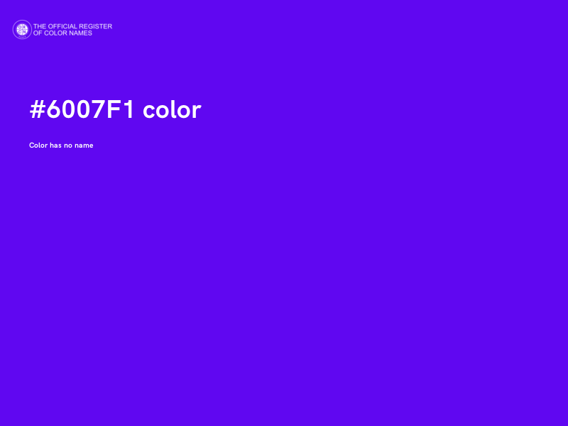 #6007F1 color image