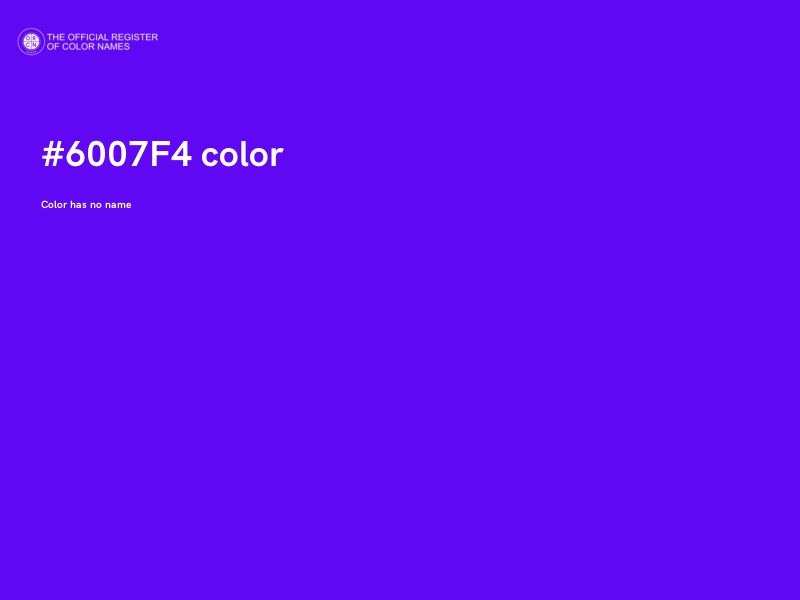 #6007F4 color image