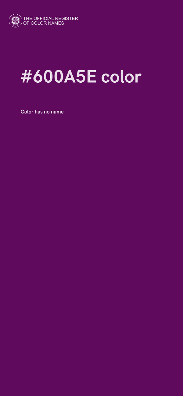 #600A5E color image