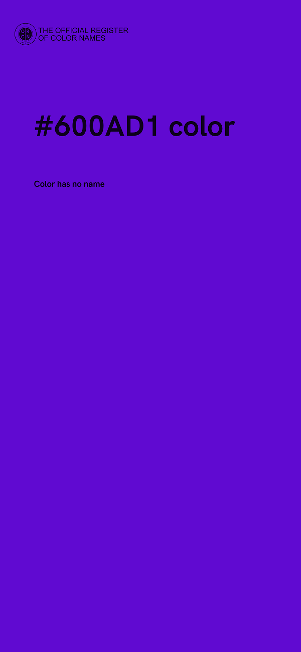 #600AD1 color image