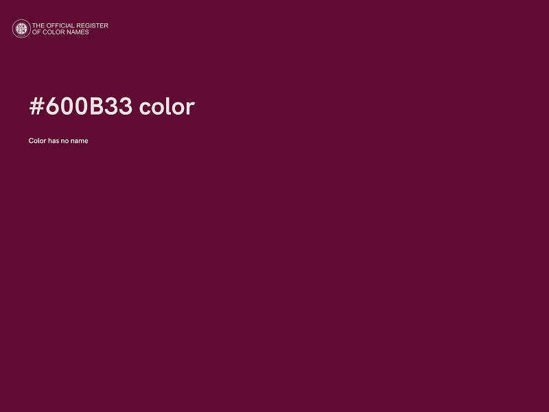 #600B33 color image